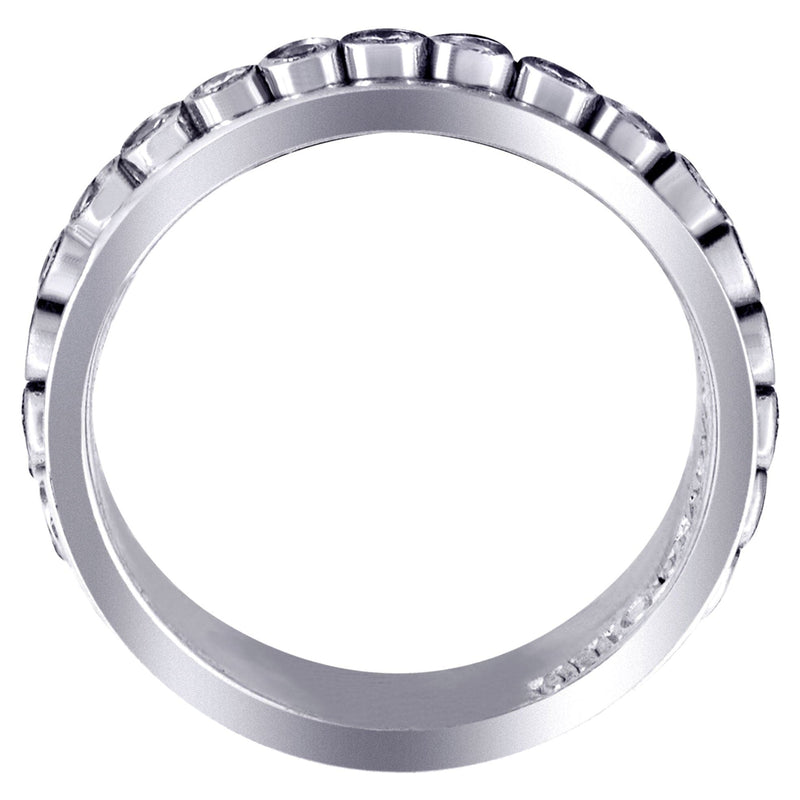 Diamond Mens Wedding Band | 0.52 Carats | High Polish Finish (Finnegan)