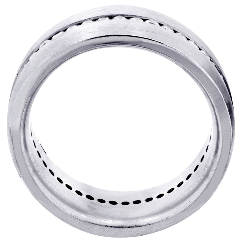 Diamond Mens Wedding Band | 1.41 Carats | Satin Finish (Russell)