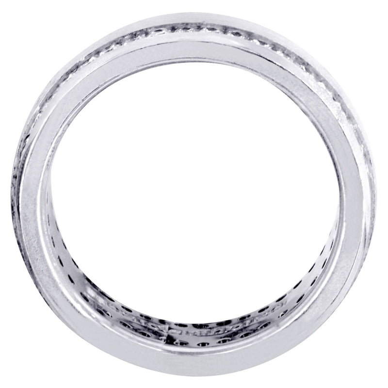 Diamond Mens Wedding Band | 1.68 Carats | Satin Finish (Ari)