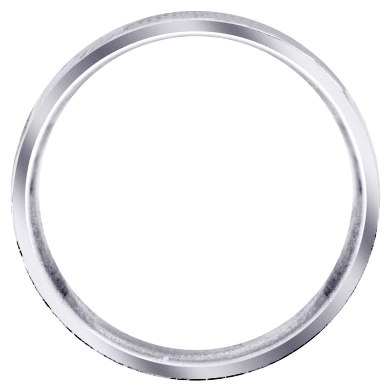 Diamond Mens Wedding Band | 0.16 Carats | Sand Blast / High Polish Finish (Warren)