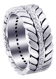 Diamond Mens Wedding Band | 0.6 Carats | High Polish Finish (Drake)