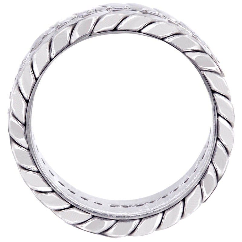 Diamond Mens Wedding Band | 0.6 Carats | High Polish Finish (Drake)