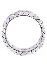 Diamond Mens Wedding Band | 0.6 Carats | High Polish Finish (Drake)