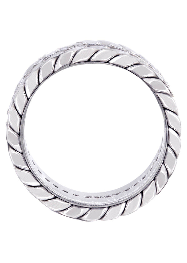 Diamond Mens Wedding Band | 0.6 Carats | High Polish Finish (Drake)