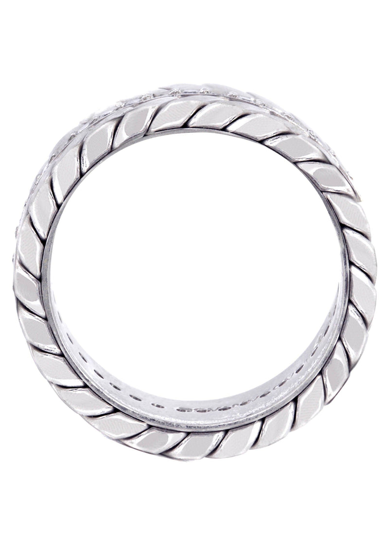 Diamond Mens Wedding Band | 0.6 Carats | High Polish Finish (Drake)