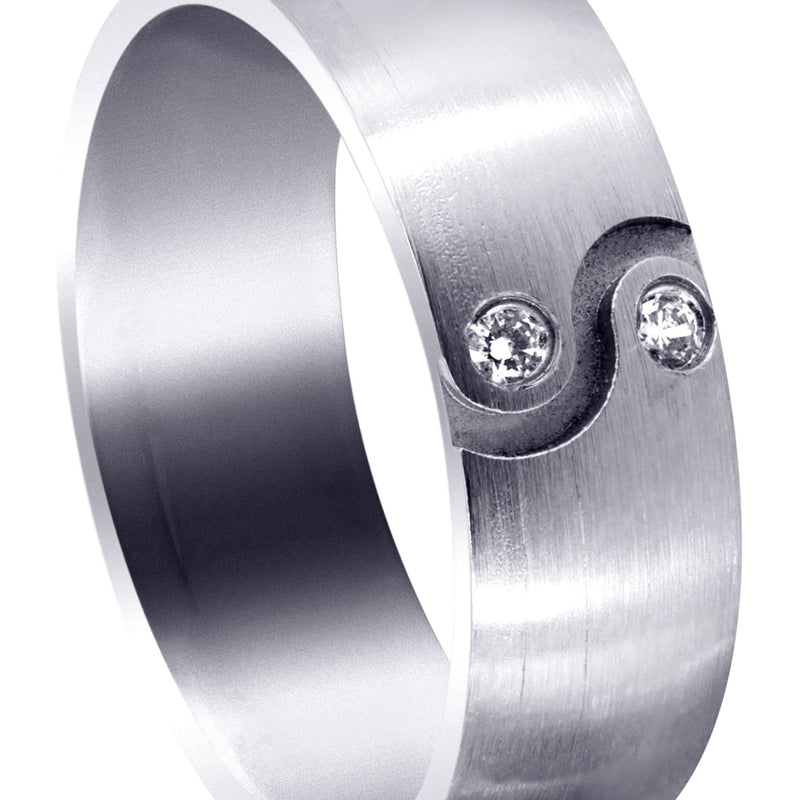 Diamond Mens Wedding Band | 0.06 Carats | Satin Finish (Kellan)