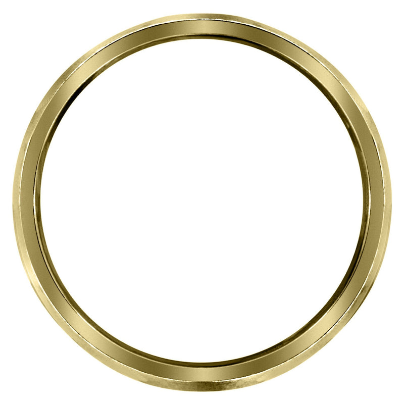 Yellow Gold Diamond Mens Wedding Band | 0.06 Carats | Satin Finish (Kellan)