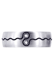 Diamond Mens Wedding Band | 0.04 Carats | Satin Finish (Esteban)