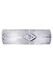 Diamond Mens Engagement Ring | 0.25 Carats | Wire Matt Finish (Kason)