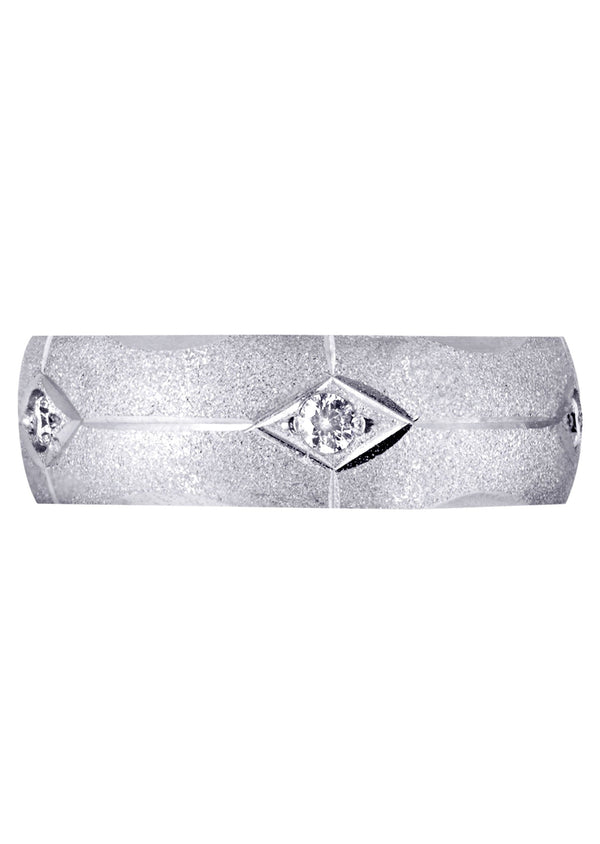 Diamond Mens Engagement Ring | 0.25 Carats | Wire Matt Finish (Kason)