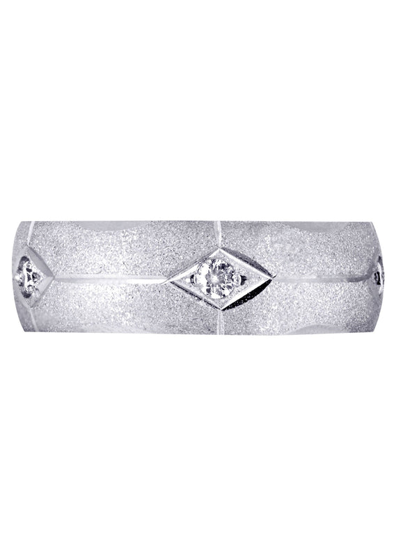 Diamond Mens Engagement Ring | 0.25 Carats | Wire Matt Finish (Kason)