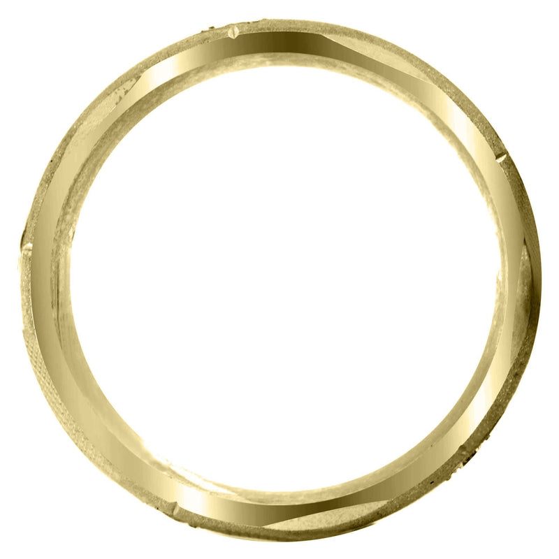 Yellow Gold Diamond Mens Wedding Band | 0.3 Carats | Wire Matt Finish (Brendan)