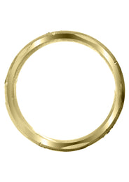 Yellow Gold Diamond Mens Wedding Band | 0.3 Carats | Wire Matt Finish (Brendan)