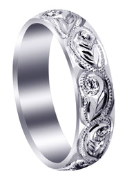 Diamond Mens Wedding Band | 0.2 Carats | High Polish Finish (Abram)