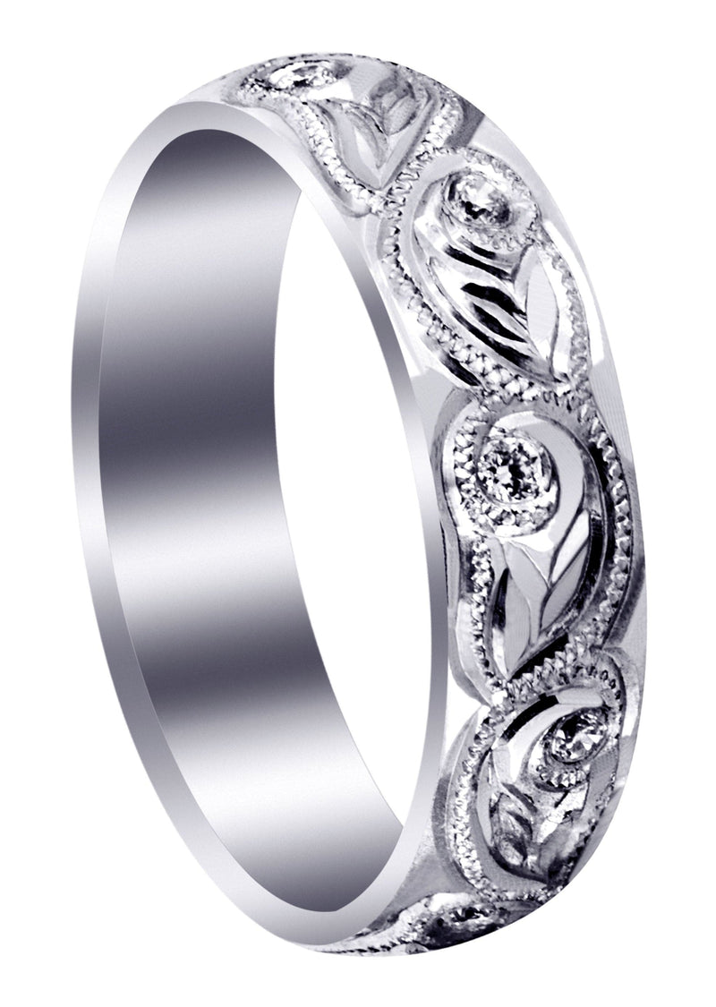 Diamond Mens Wedding Band | 0.2 Carats | High Polish Finish (Abram)