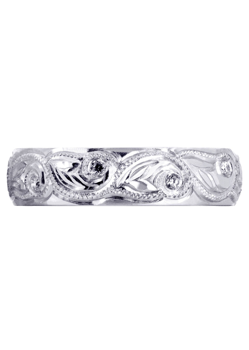 Diamond Mens Wedding Band | 0.2 Carats | High Polish Finish (Abram)