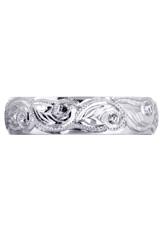 Diamond Mens Wedding Band | 0.2 Carats | High Polish Finish (Abram)