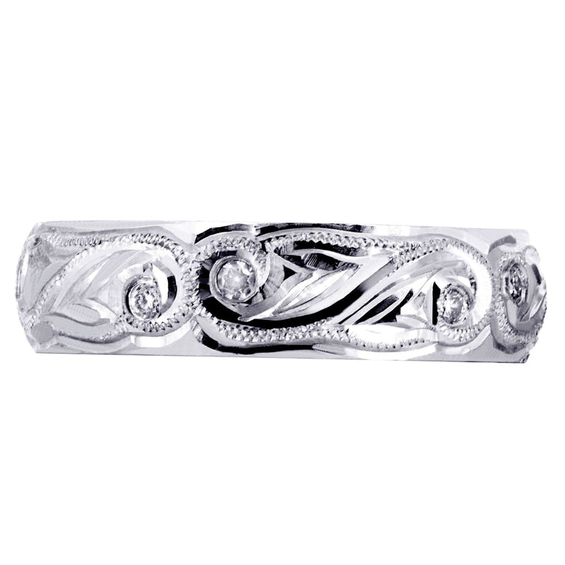 Diamond Mens Wedding Band | 0.2 Carats | High Polish Finish (Kash)
