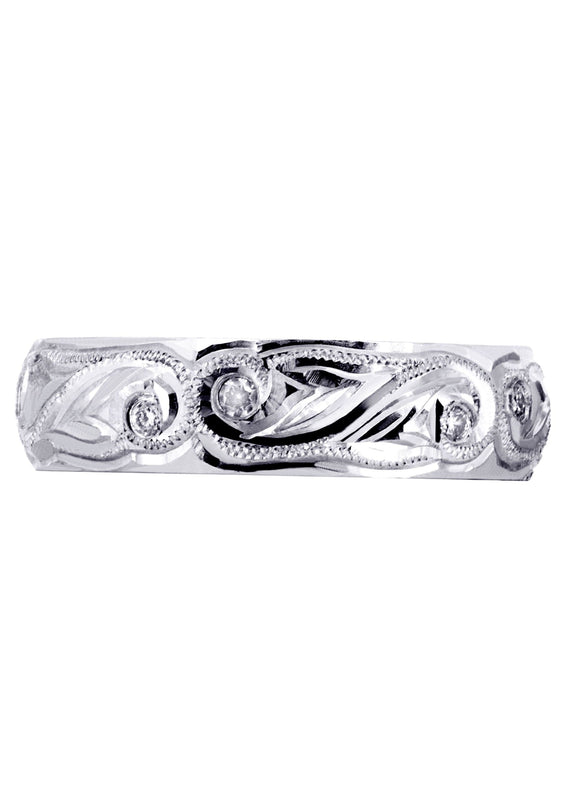 Diamond Mens Wedding Band | 0.2 Carats | High Polish Finish (Kash)