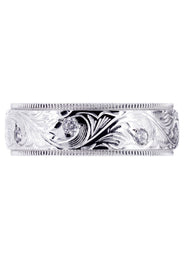 Diamond Mens Wedding Band | 0.16 Carats | High Polish Finish (Daxton)