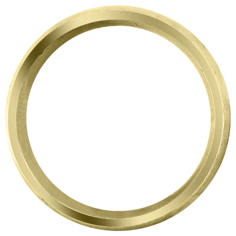 Yellow Gold Diamond Mens Wedding Band | 0.05 Carats | Satin Finish (Malik)