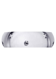 Diamond Mens Wedding Band | 0.36 Carats | High Polish Finish (Solomon)