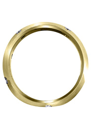 Yellow Gold Diamond Mens Wedding Band | 0.36 Carats | High Polish Finish (Solomon)