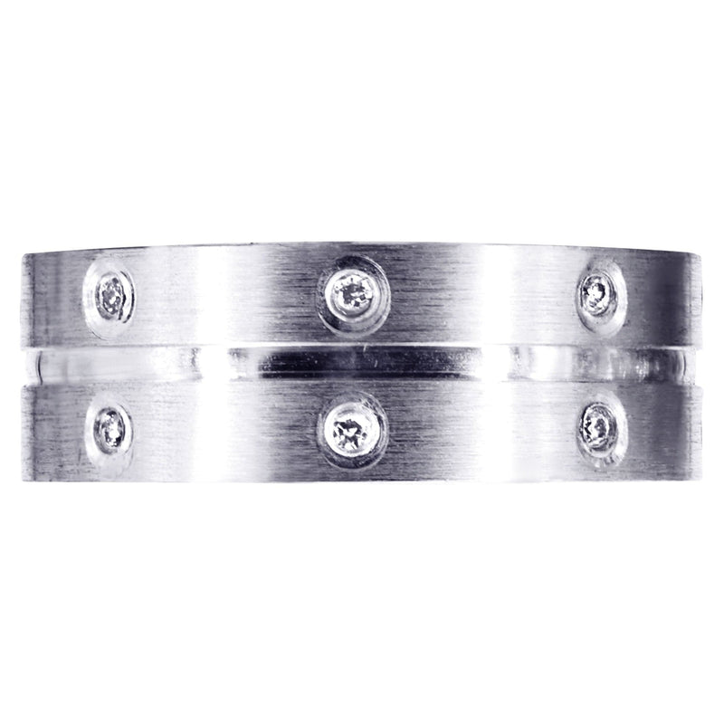 Diamond Mens Wedding Band | 0.24 Carats | High Polish Finish (Zaiden)