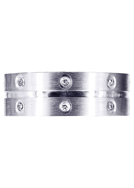 Diamond Mens Wedding Band | 0.24 Carats | High Polish Finish (Zaiden)