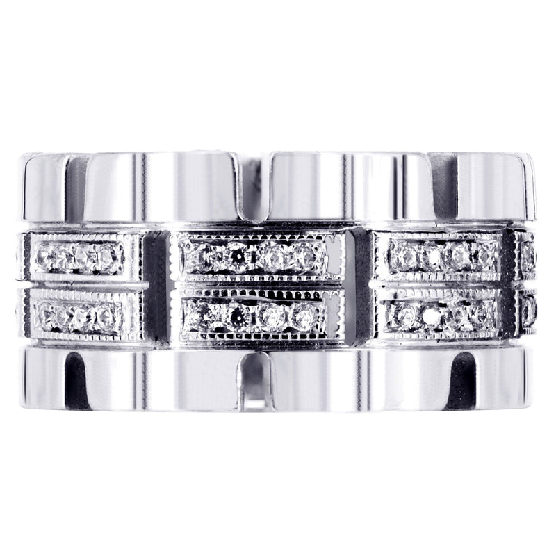 Diamond Mens Wedding Band | 0.64 Carats | High Polish Finish (Ruben)