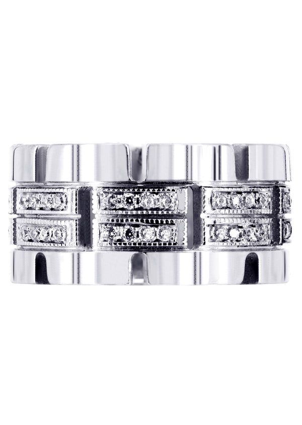 Diamond Mens Wedding Band | 0.64 Carats | High Polish Finish (Ruben)