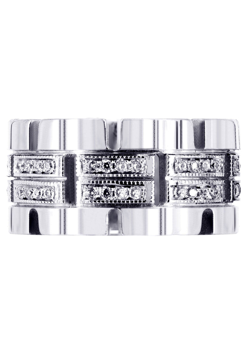 Diamond Mens Wedding Band | 0.64 Carats | High Polish Finish (Ruben)