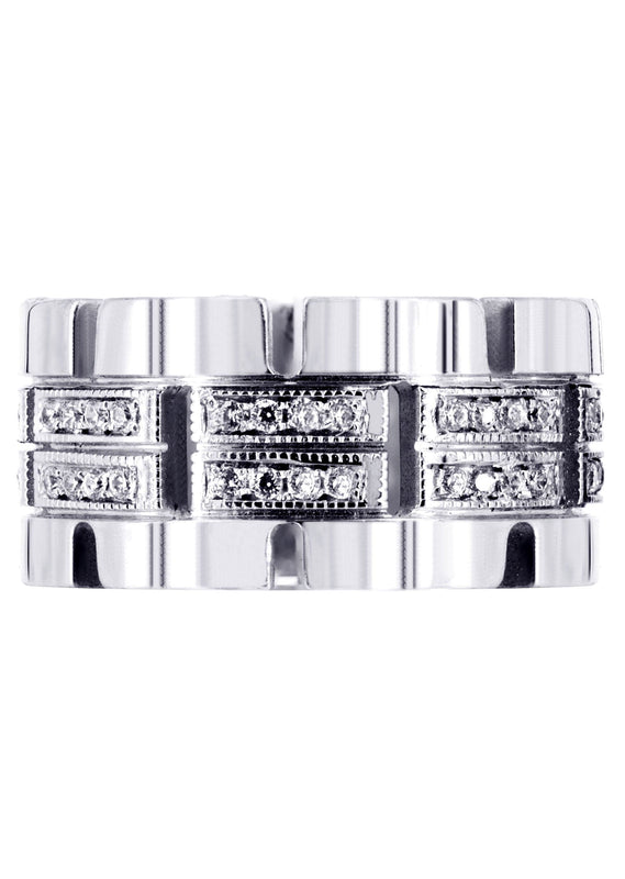 Diamond Mens Wedding Band | 0.64 Carats | High Polish Finish (Ruben)