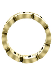 Yellow Gold Diamond Mens Wedding Band | 0.64 Carats | High Polish Finish (Ruben)