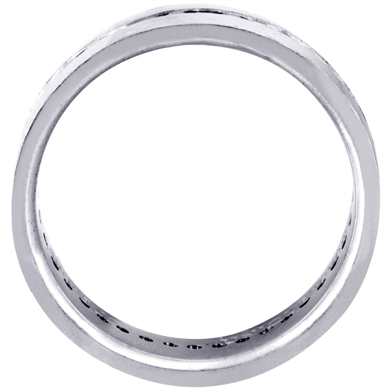 Diamond Mens Wedding Band | 0.8 Carats | Satin Finish (Pedro)
