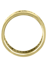 Yellow Gold Diamond Mens Wedding Band | 0.8 Carats | Satin Finish (Pedro)