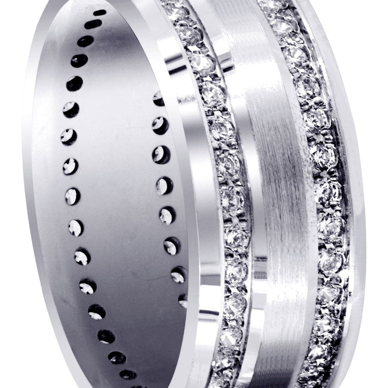 Diamond Mens Engagement Ring | 1.2 Carats | High Polish Finish (Cade)