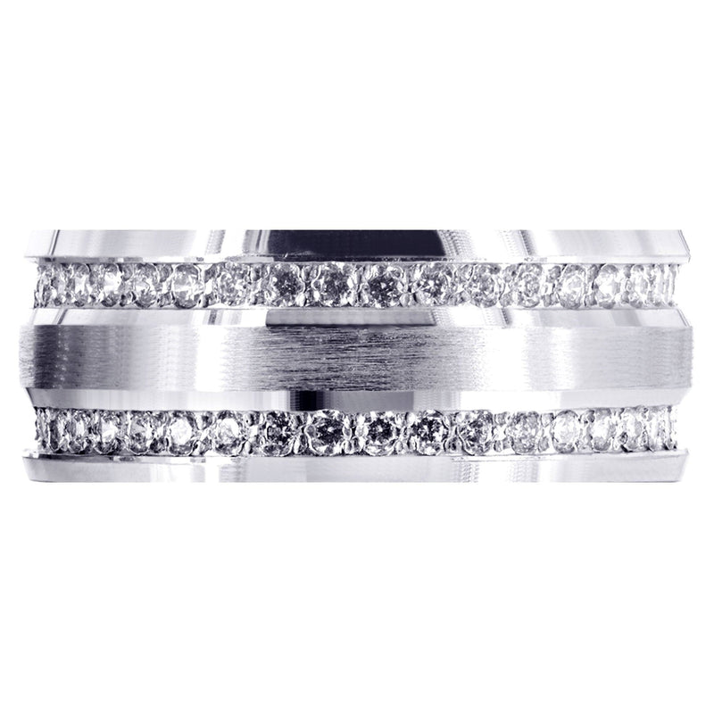 Diamond Mens Engagement Ring | 1.2 Carats | High Polish Finish (Cade)
