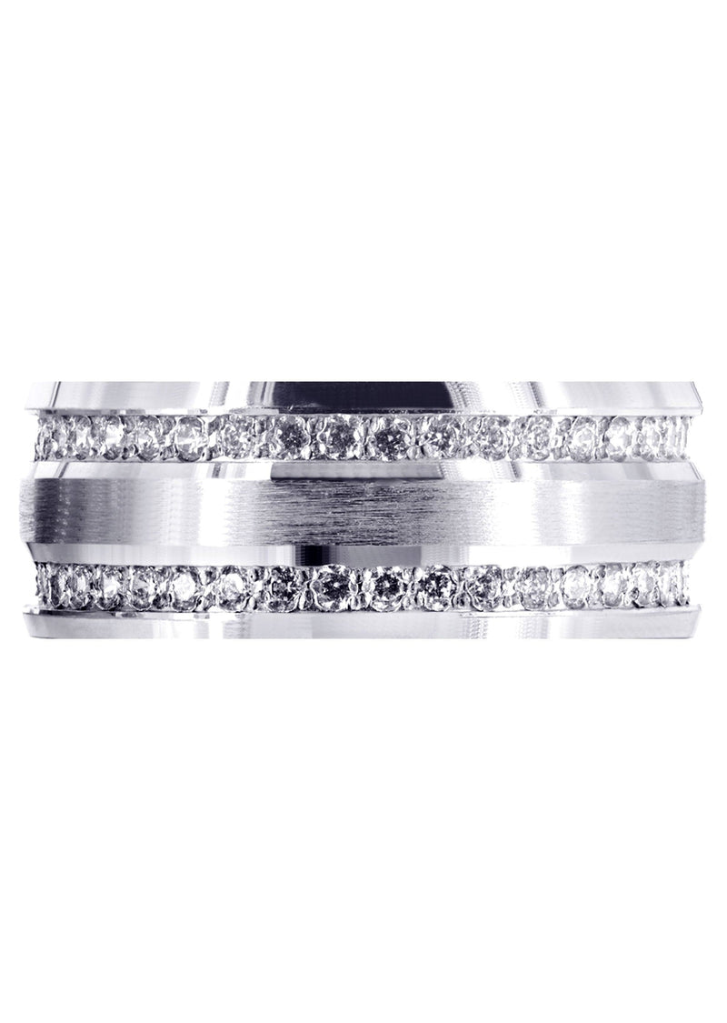 Diamond Mens Engagement Ring | 1.2 Carats | High Polish Finish (Cade)