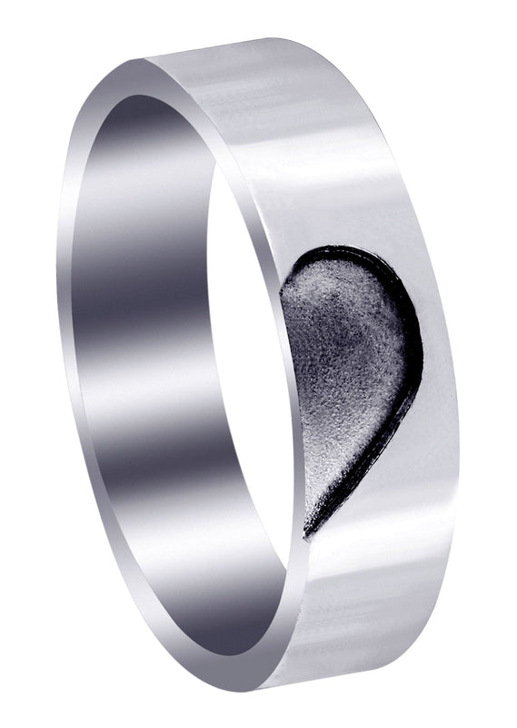 Mens Wedding Band | High Polish Finish (Beckham)