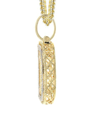 Diamond 10K Yellow Gold Letter "D" Necklace | Appx. 13.3 Grams