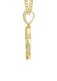 14K Yellow Gold Letter "D" Baguette Diamond Necklace | 2.16 Carats