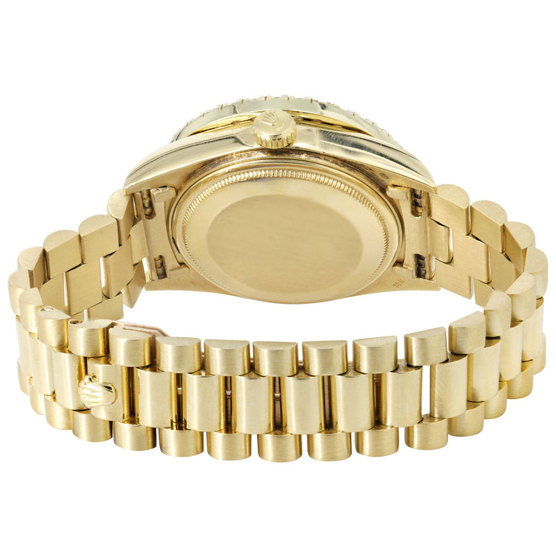 Rolex Day-Date | Presidential | Model 18238 | 18K Yellow Gold | Model 18238 | Diamond Bezel | Black Diamond Roman Dial