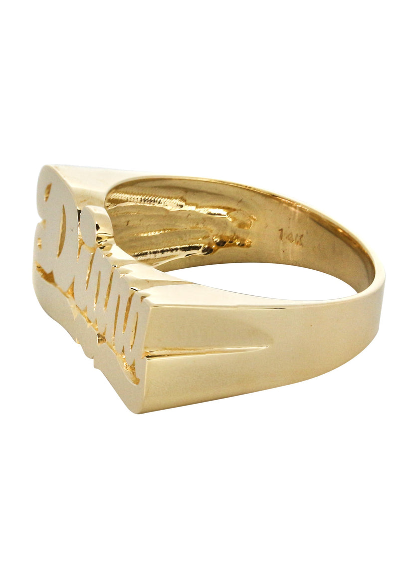14K Script With Heart Gold Name Ring | Appx. 6 Grams