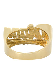 14K Script With Heart Gold Name Ring | Appx. 6 Grams