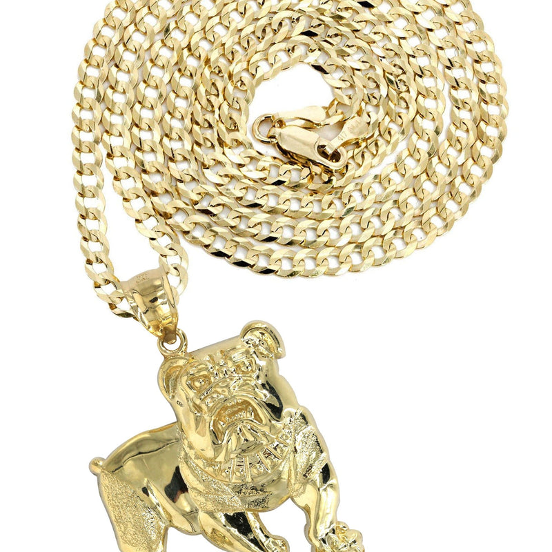 10K Yellow Gold Dog Necklace | Appx. 17.2 Grams