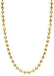 Gold Plated Mens Chain Dog Tag