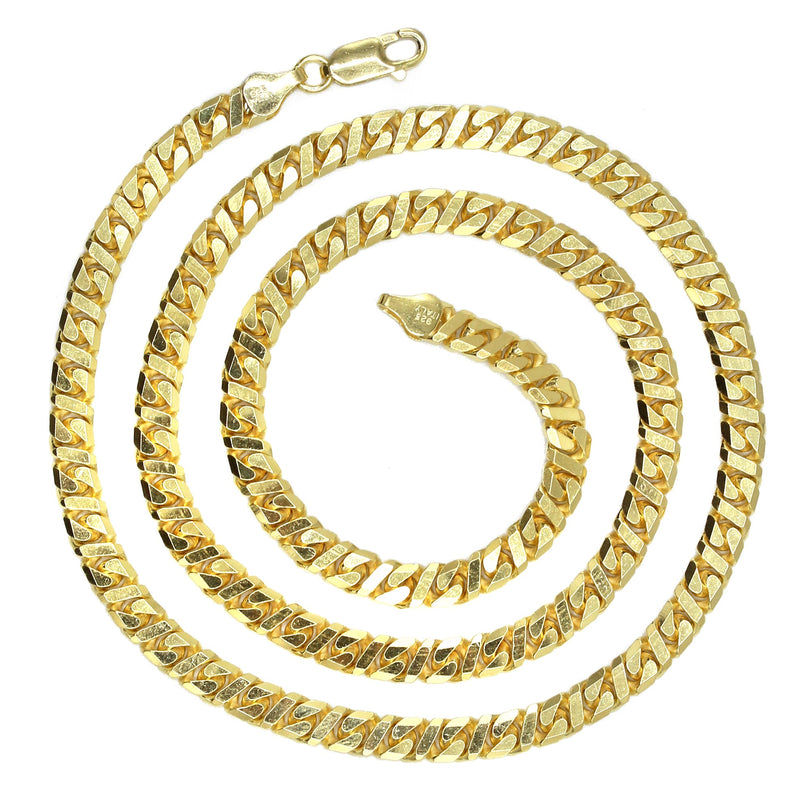 Silver Chain - Mens Gold Chain / Dollar Cuban Chain