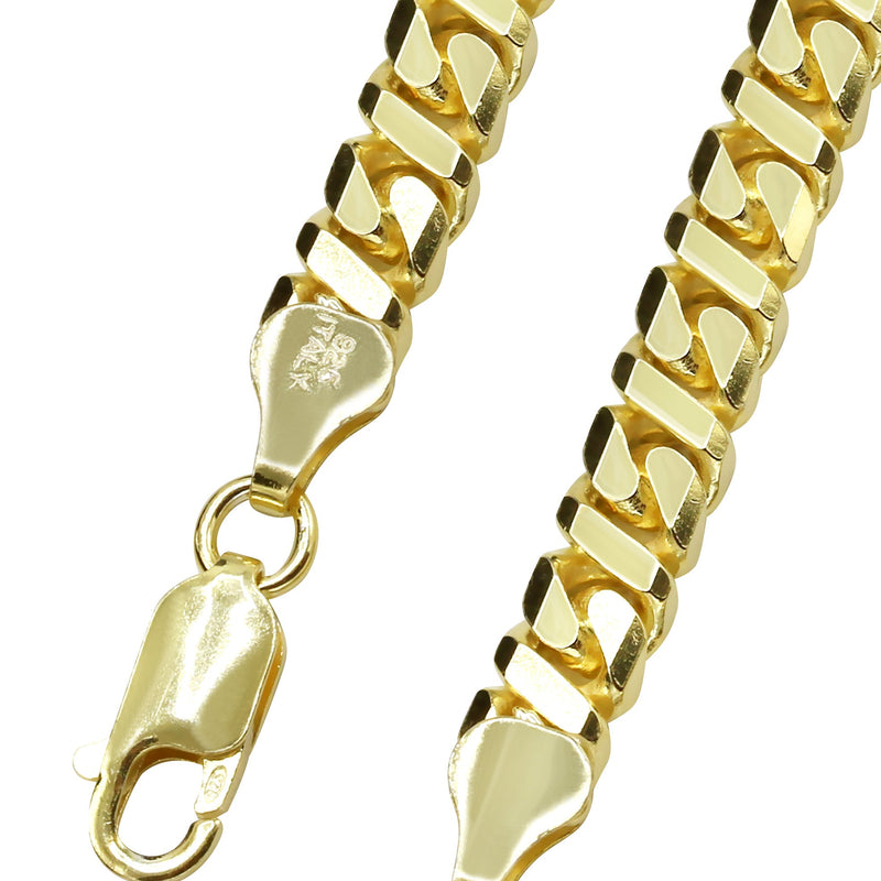 Silver Chain - Mens Gold Chain / Dollar Cuban Chain