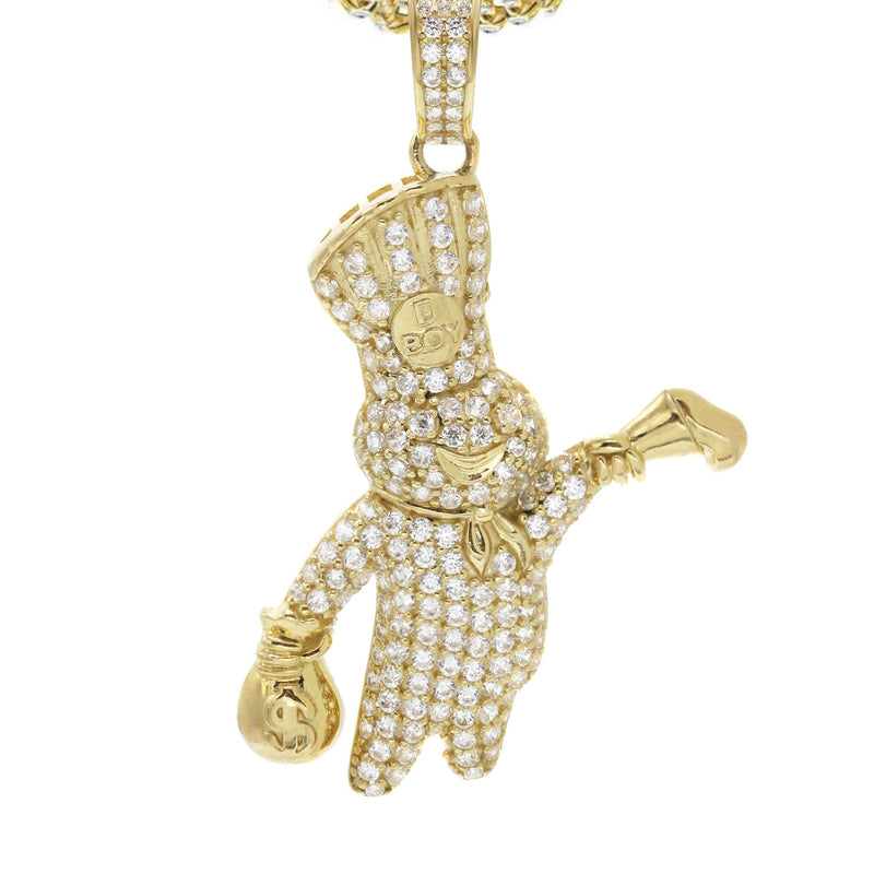 10K Yellow Gold Pillsbury Doughboy Necklace | Appx. 15.7 Grams